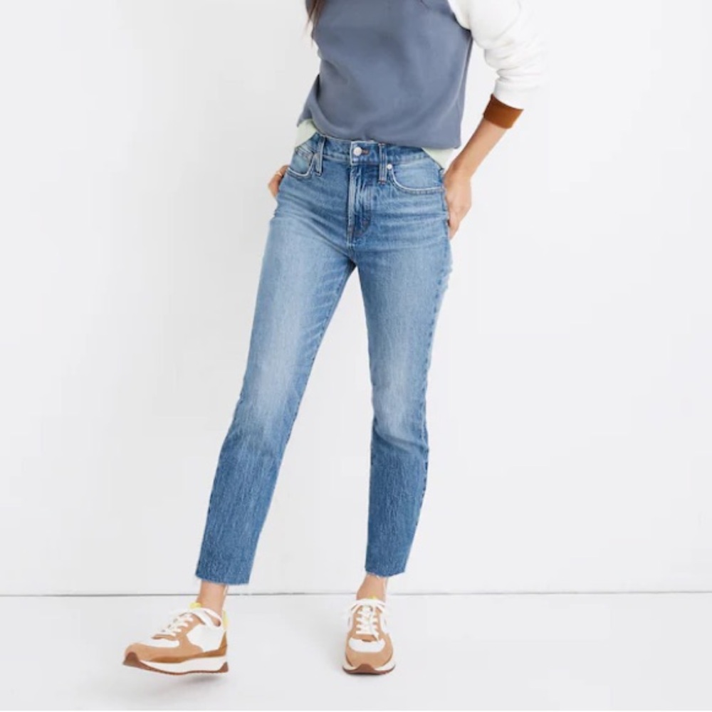 Madewell The Perfect Vintage Jeans in Enmore Wash Raw-Hem Edition